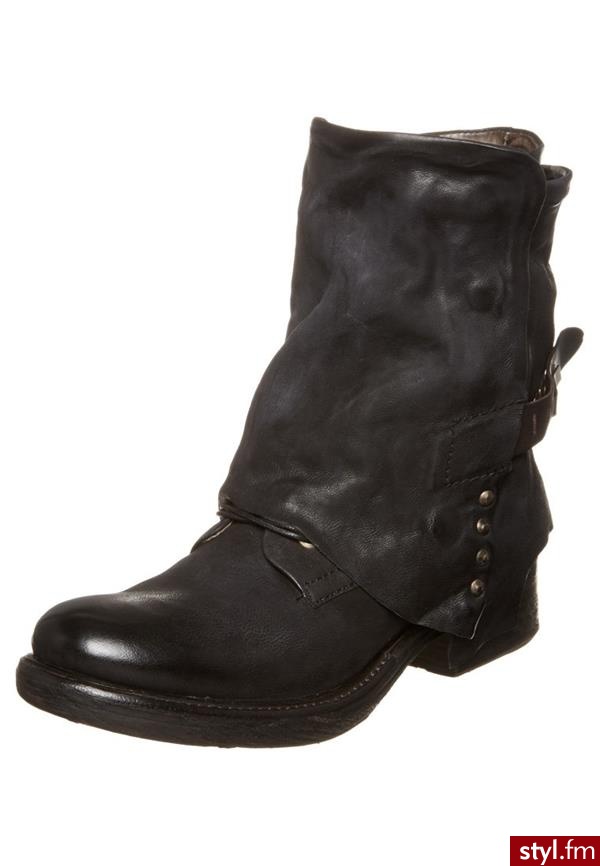 AirStep Botki kowbojki i motocyklowe czarny (725205-8510) - Pozostałe Buty Moda