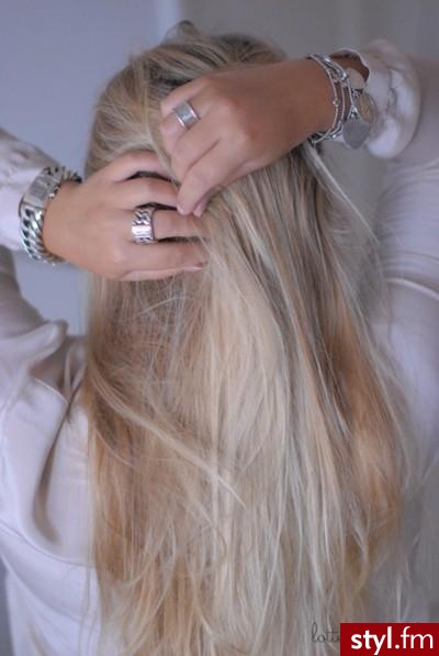 Blond Rozpuszczone Proste Na co dzień Długie Fryzury