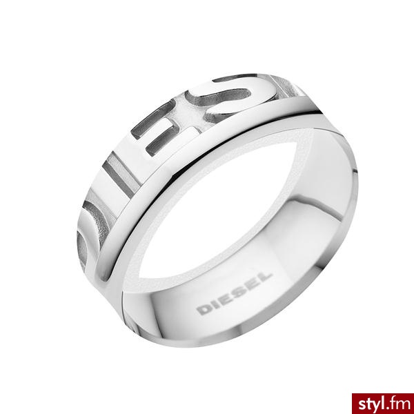 BIŻUTERIA MĘSKA DIESEL - SYGNET  DX0050040 Rozmiar 22 - Pierścionki Biżuteria Moda
