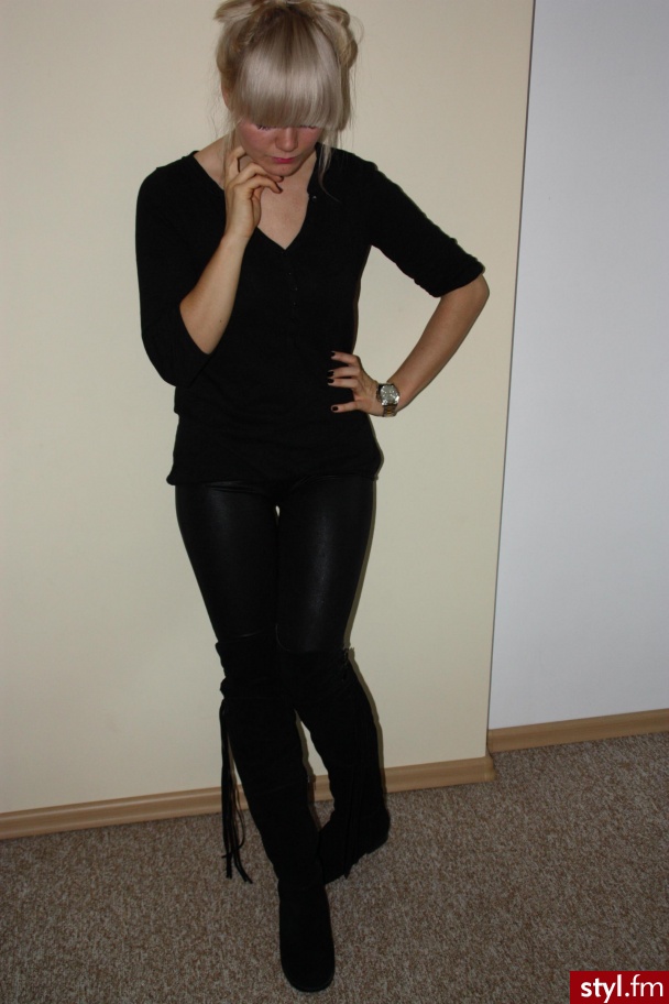 na czarno - Moda uliczna Inne Moda