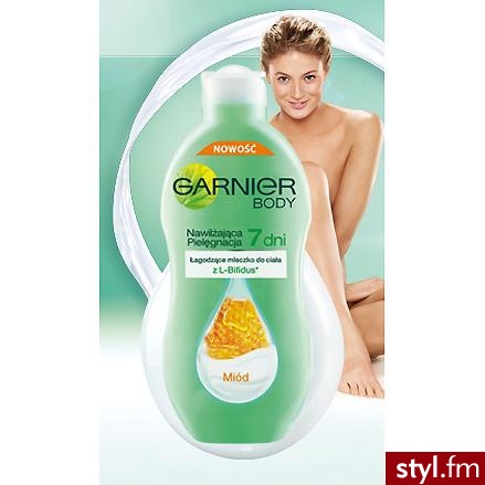Garnier Body Nawilżająca Pielęgnacja 7 Dni mleczko do Ciała do Skóry Suchej i Wrażliwej z Ekstraktem z Miodu 400 ml - Body Bielizna Moda