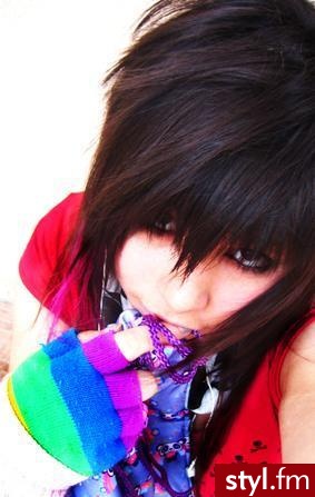 EMO Alternatywne Średnie Fryzury
