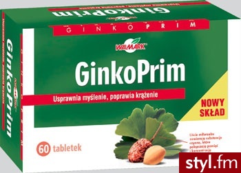 WALMARK GINKOPRIM 40 MG X 60 TABL - Bransoletki Biżuteria Moda