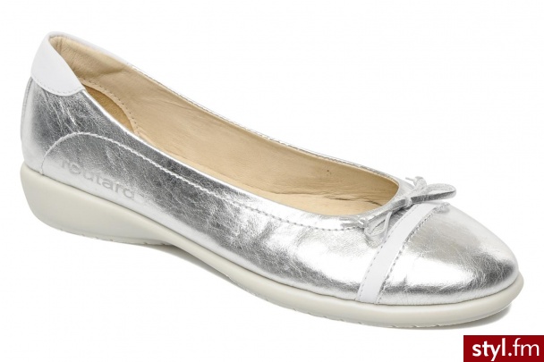 Le Routard Balerinki Mush (Srebrny) - Balerinki Buty Moda