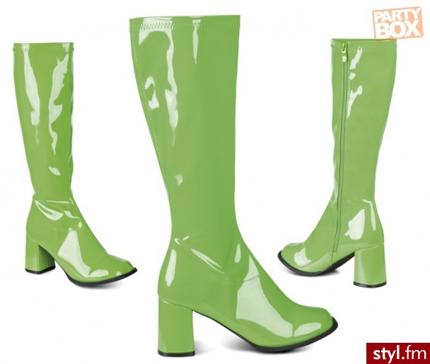 Kozaki RETRO zielone rozm. 39 B46233 - Kozaki Buty Moda