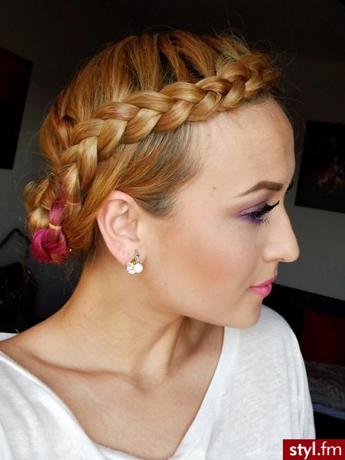 Blond Warkocze Proste Na co dzień Długie Fryzury