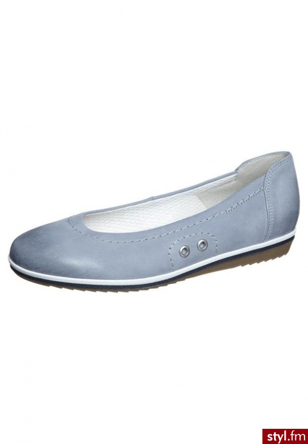 Jenny by ara PISA Baleriny niebieski - Balerinki Buty Moda