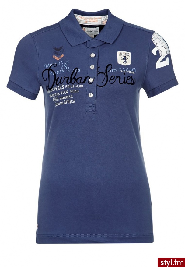 Tom Tailor Polo Team Koszulka polo niebieski (1512458.00.73) - Bluzki Ciuchy Moda