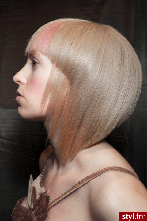 Blond Rozpuszczone Proste z grzywką Na co dzień Krótkie Fryzury