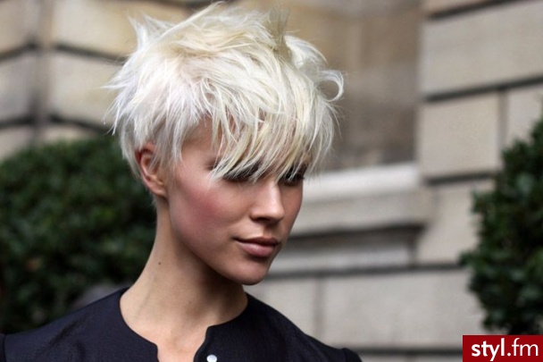 Blond Rozpuszczone Proste Na co dzień Krótkie Fryzury
