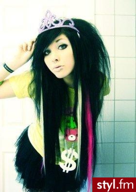 EMO Alternatywne Średnie Fryzury
