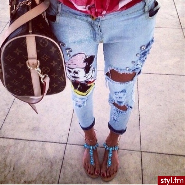 Jeansy Spodnie Moda