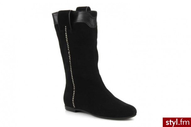 Vicini PÓŁBUTY I BOTKI TIVOLIA BY (CZARNY) (Czarny) - Botki Buty Moda