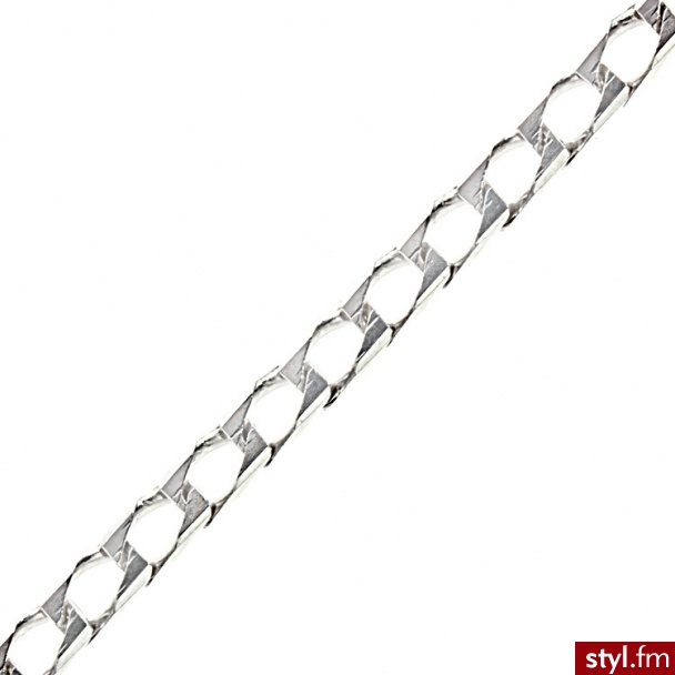Srebrny Łańcuszek Cubana 55 cm; szerokość 3 mm CDI-ŁAŃ-0026 - Łańcuszki Biżuteria Moda