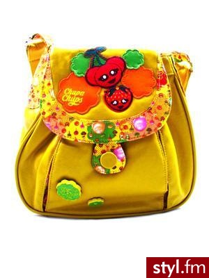 żółta torba z wiśniami od Chupa Chups - 29.95 GBP - Pozostałe Torebki Moda