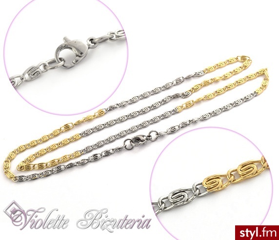 Violette Łańcuszek Nowość Stal Szlachetna 316L nr.kat.3812 - Łańcuszki Biżuteria Moda
