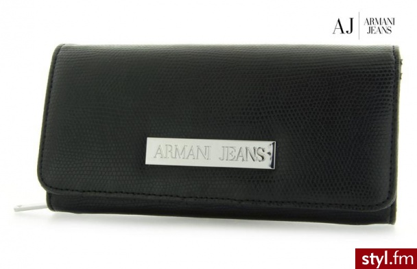 Armani Jeans T5V40 S3 12 BLACK - Portfele i etui Dodatki Moda