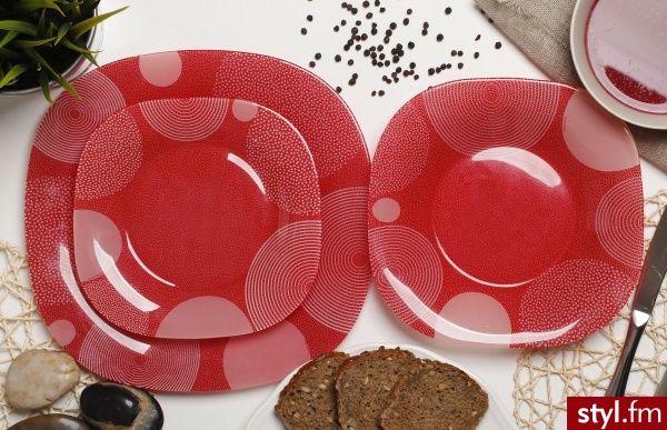 Luminarc Serwis obiadowy CARINA RED 33504 - Pozostałe Biżuteria Moda