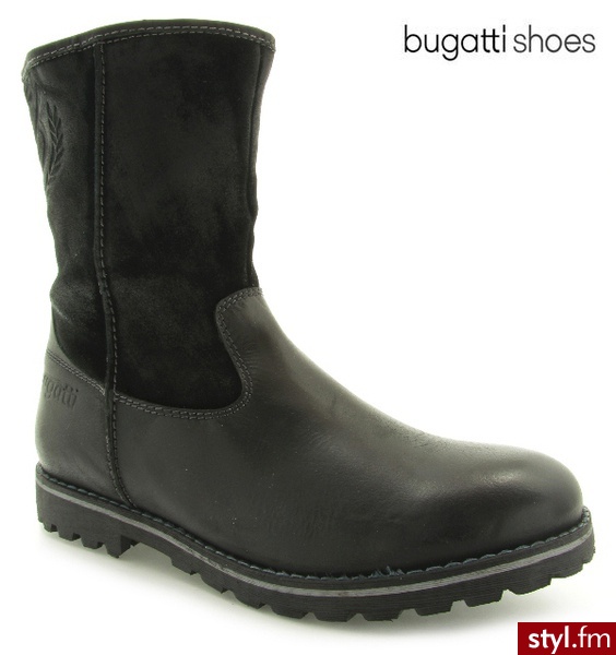 Bugatti Shoes KOzAKI BUGATTI TRISTAN PULL UP BLACK - Kozaki Buty Moda