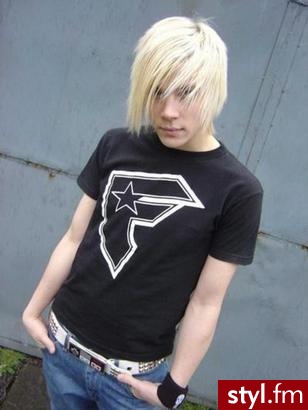 EMO Alternatywne Średnie Fryzury