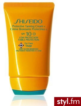 Shiseido Ochronny krem samoopalający do twarzy Protective Tanning Cream N SPF10 For Face 50 ml - Emu Buty Moda