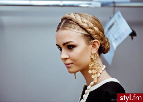 Blond Warkocze Proste Na co dzień Długie Fryzury