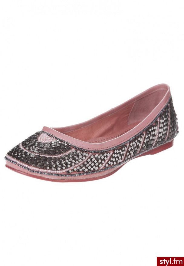 Bullboxer Baleriny różowy 07ENA0002 - Balerinki Buty Moda