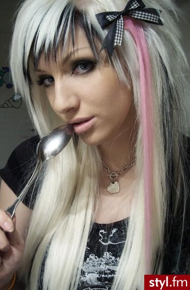 EMO Alternatywne Średnie Fryzury