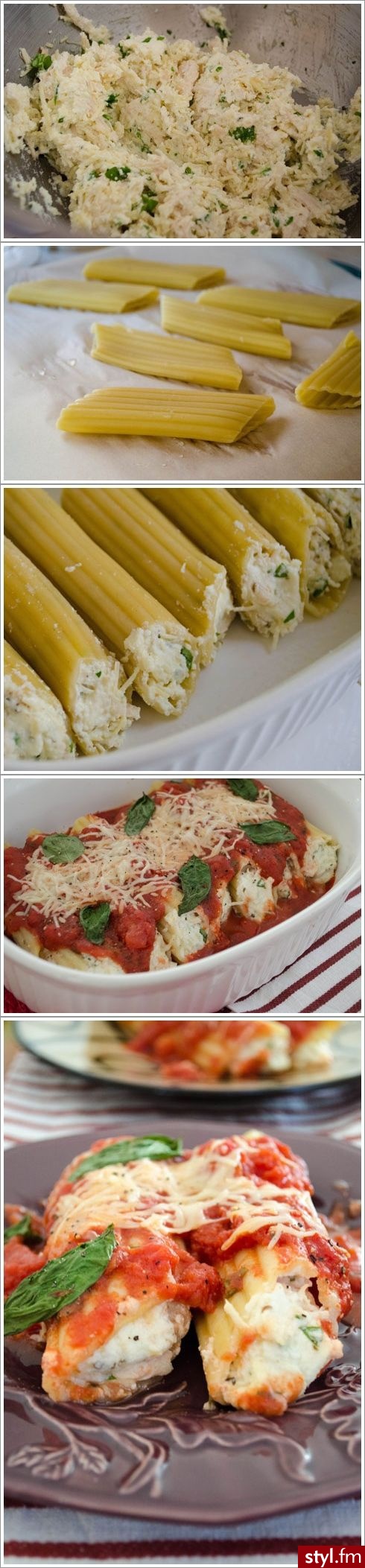 Chicken Parmesan Stuffed Manicotti - Porady - zrób to sam