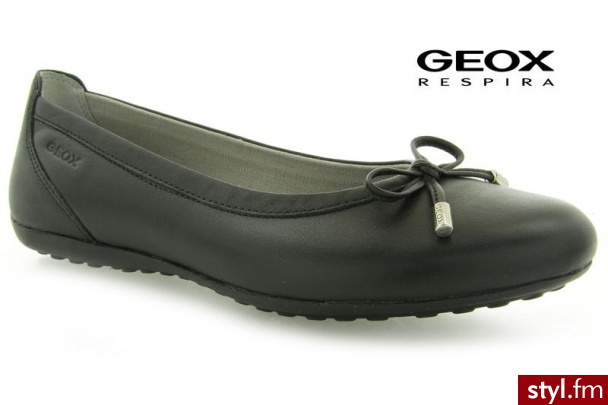 Geox PIUMA BAL BLACK - Balerinki Buty Moda