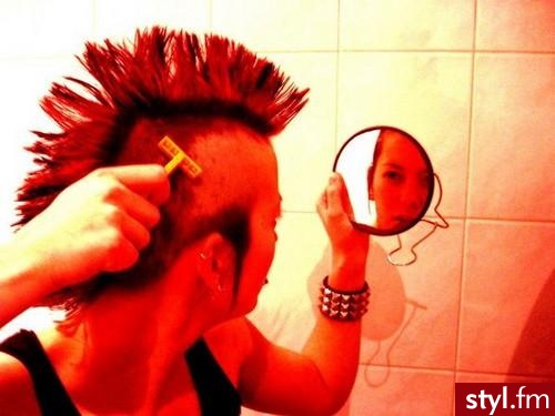 Punk Rock Alternatywne Średnie Fryzury