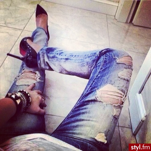 Jeansy Spodnie Moda