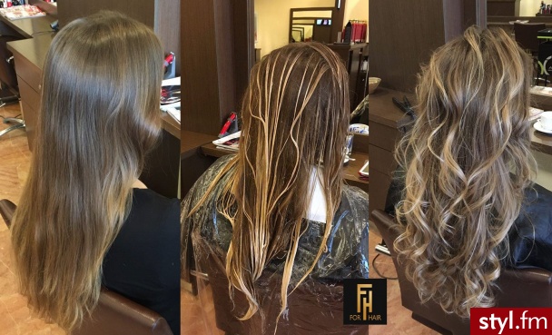 http://forhairsobieski.pl/ SOMBRE  TROPICAL OLAPLEX WARSZAWA DOBRY FRYZJER - Blond Rozpuszczone Kręcone Na co dzień Długie Fryzury