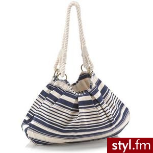 Irregular Stripey Sailor Bag - Monsoon - Polyvore. Pobrano ze strony: http://www.polyvore.com/irregular_stripey_sailor_bag_monsoon/thing?id=13354532 - Pozostałe Torebki Moda