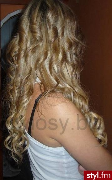 ` Blond . x3 - Kręcone Na co dzień Średnie Fryzury