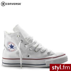 Converse All STAR Canvas Shoes Hi Top Trainers - White - Polyvore. Pobrano ze strony: http://www.polyvore.com/cgi/thing?id=31435506 - Pozostałe Buty Moda