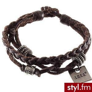 H&M Accessories: leather bracelet €4.95 (NL) - Polyvore. Pobrano ze strony: http://www.polyvore.com/accessories_leather_bracelet_95_nl/thing?id=11887141 - Pozostałe Dodatki Moda