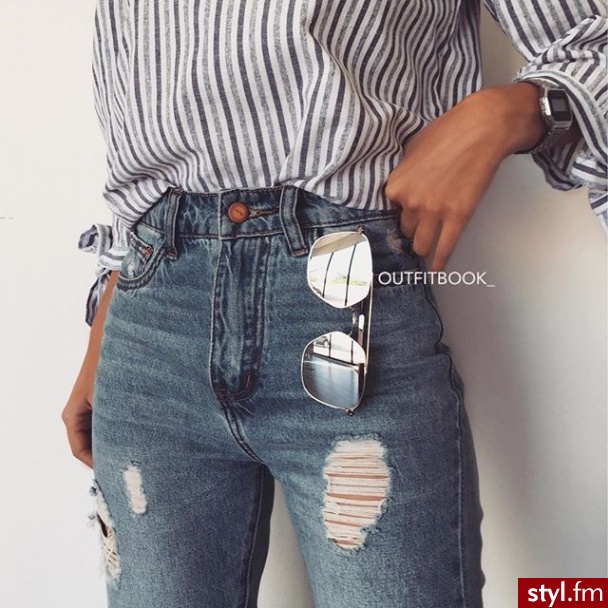 Jeansy Spodnie Moda