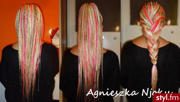 Blond Warkocze Proste Na co dzień Długie Fryzury