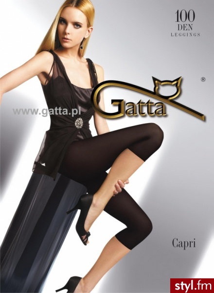 GATTA Leginsy Capri 100 den - Leginsy Spodnie Moda
