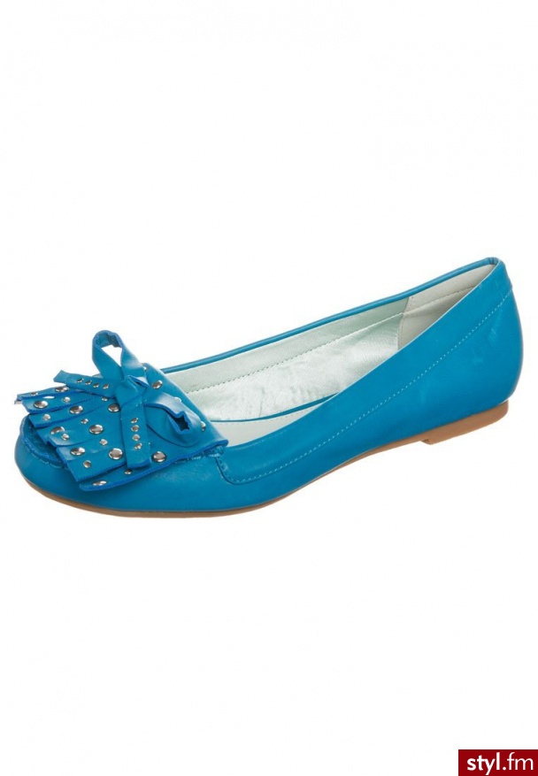 Anna Field Baleriny petrol - Balerinki Buty Moda