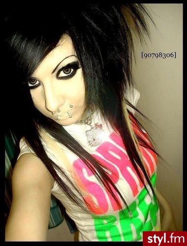 EMO Alternatywne Średnie Fryzury