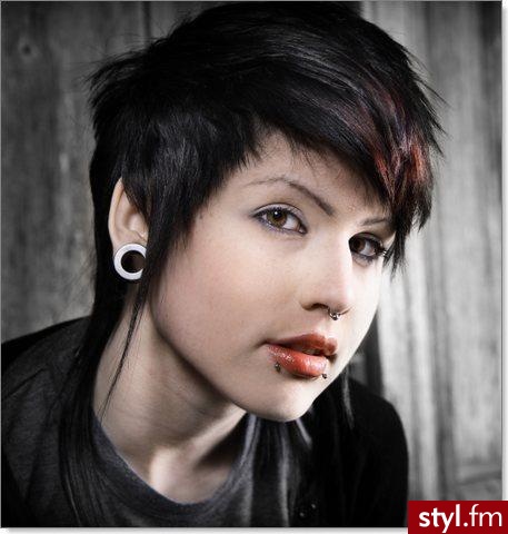 EMO Alternatywne Średnie Fryzury
