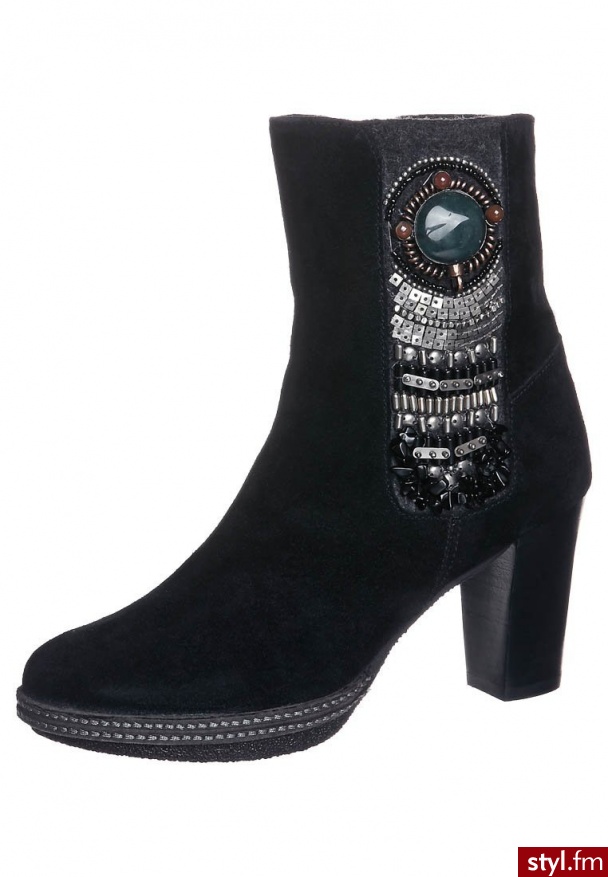 René Derhy JILL Botki czarny (75120) - Botki Buty Moda