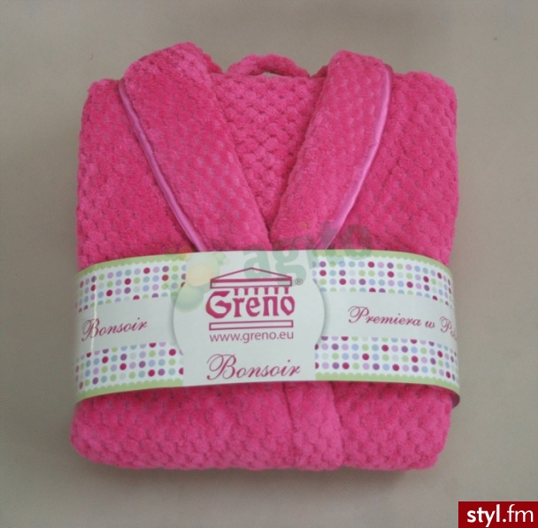 GRENO SZLAFROK BONSOIR L FUKSJA - Szlafroki Bielizna Moda