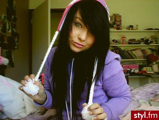 EMO Alternatywne Średnie Fryzury