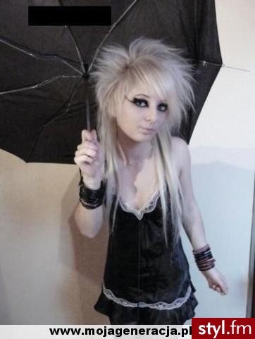 EMO Alternatywne Średnie Fryzury