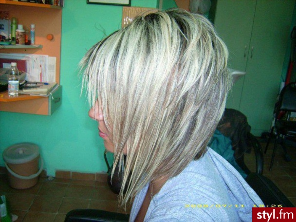 Blond Rozpuszczone Proste Na co dzień Krótkie Fryzury
