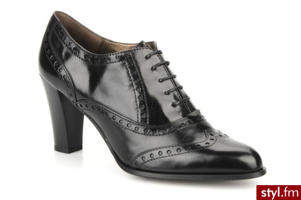 Perlato BUTY SZNUROWANE VITAMINE BY PERLATO (Czarny) - Botki Buty Moda