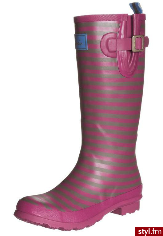 Joules Kalosze różowy (Wally Print) - Kalosze Buty Moda